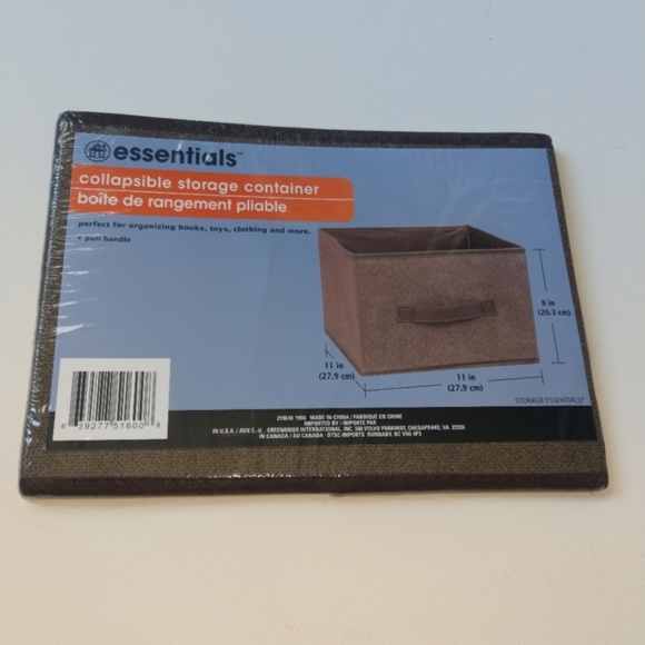 💰 Essentials, Collapsible Storage Container, NEW - Picture 3 of 3